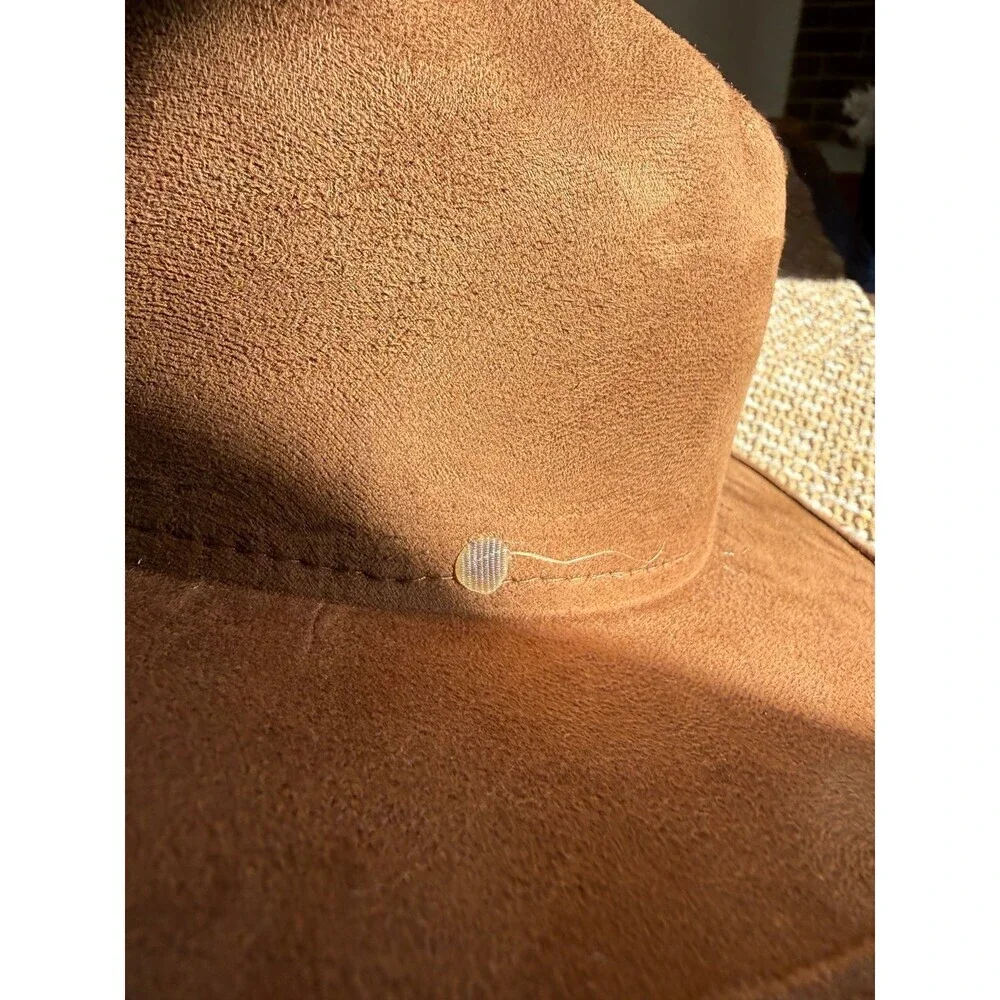 Brown Faux Suede Costume Hat